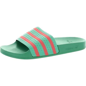 Adilette Mens Striped Man Made Slide Sandals