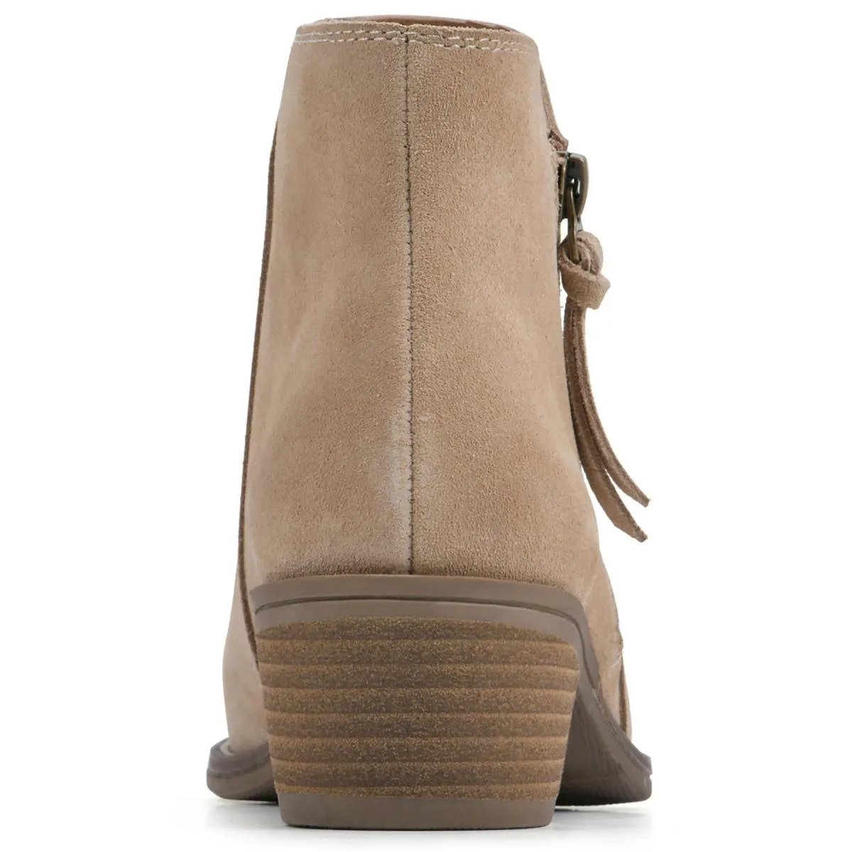 Altos Womens Suede Block Heel Ankle Boots