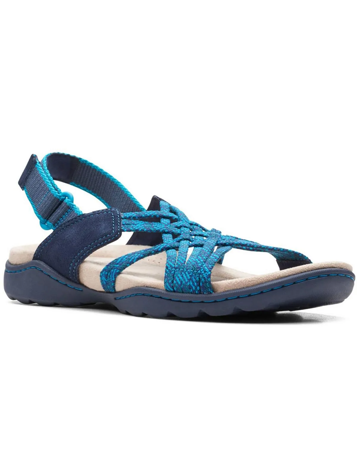 Amanda Ease Womens Slingback Comfort Wedge Sandals