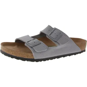 Arizona Mens Cushioned Footbed Canvas Slide Sandals