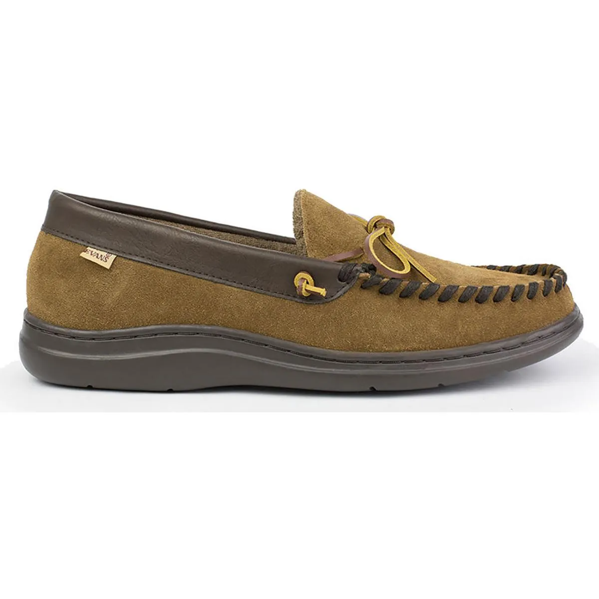 Atlin Mens Suede Moccasin Slippers