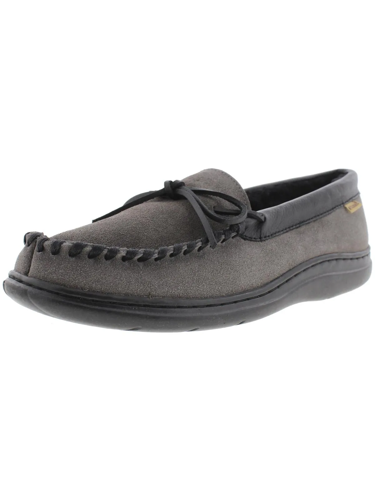 Atlin Mens Suede Moccasin Slippers