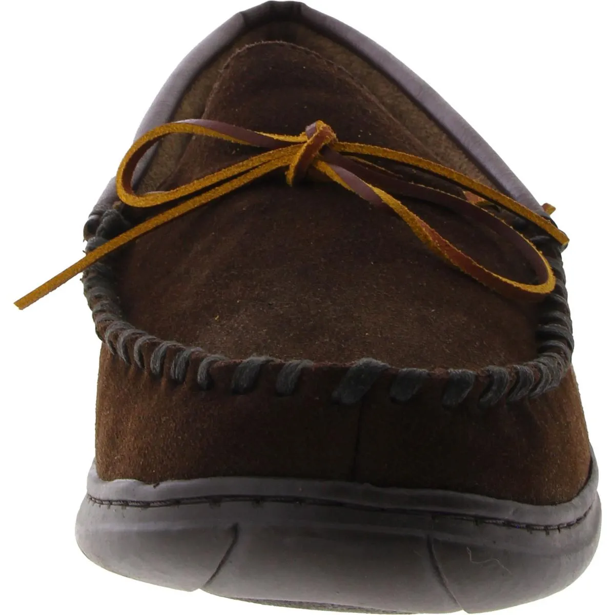 Atlin Mens Suede Moccasin Slippers