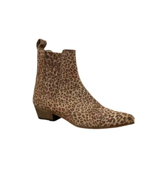 Bailey Pointy Ankle Bootie In Leopard