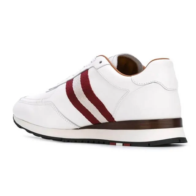 Bally Aston Men's 6205287 White Leather Sneakers