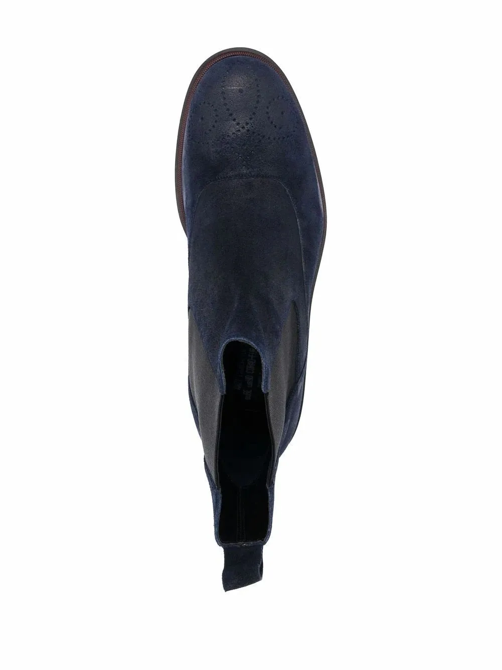 Bally Corad 6239753 Men's Midnight Bovine Suede Leather Chelsea Boots