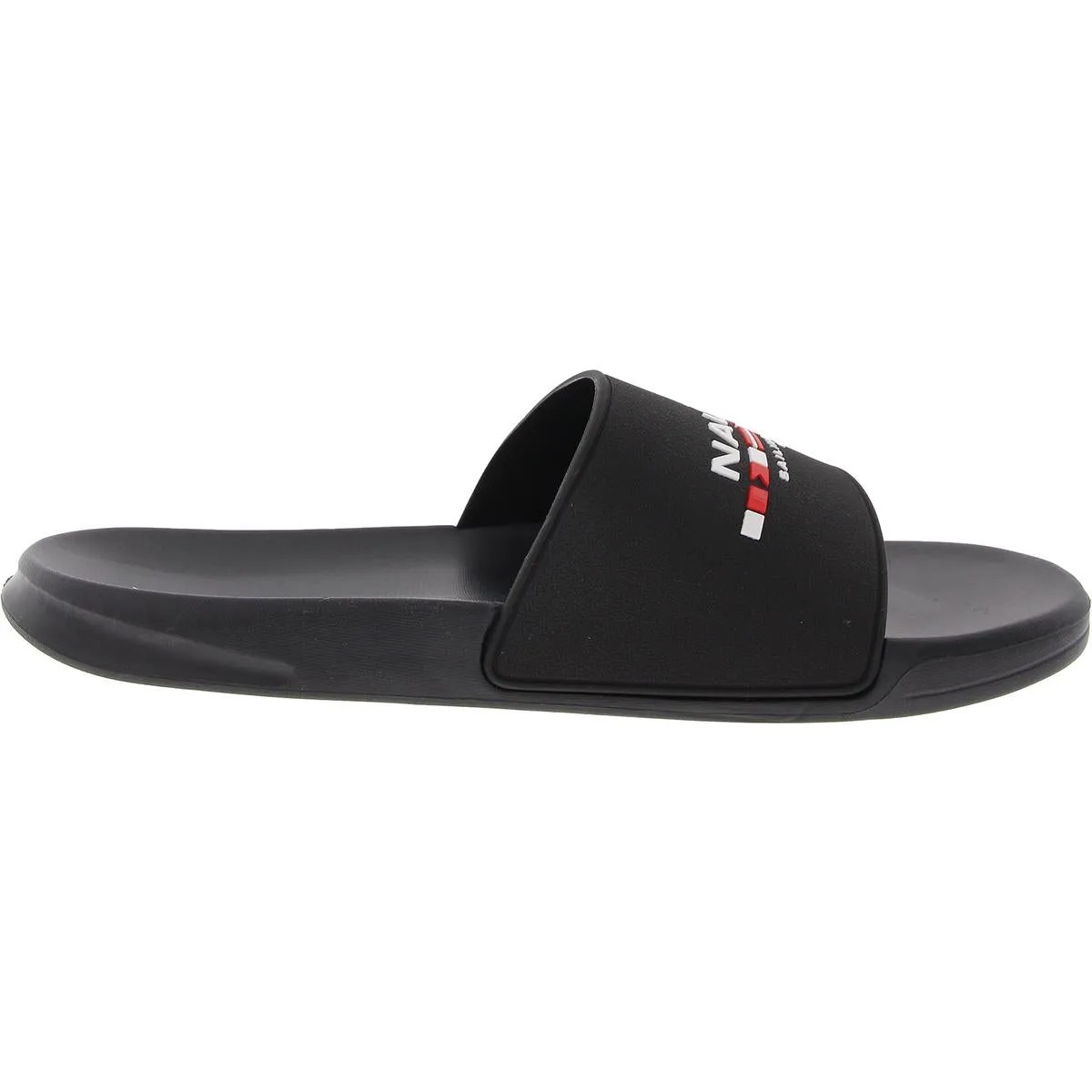 Bertran Mens Logo Rubber Slide Sandals