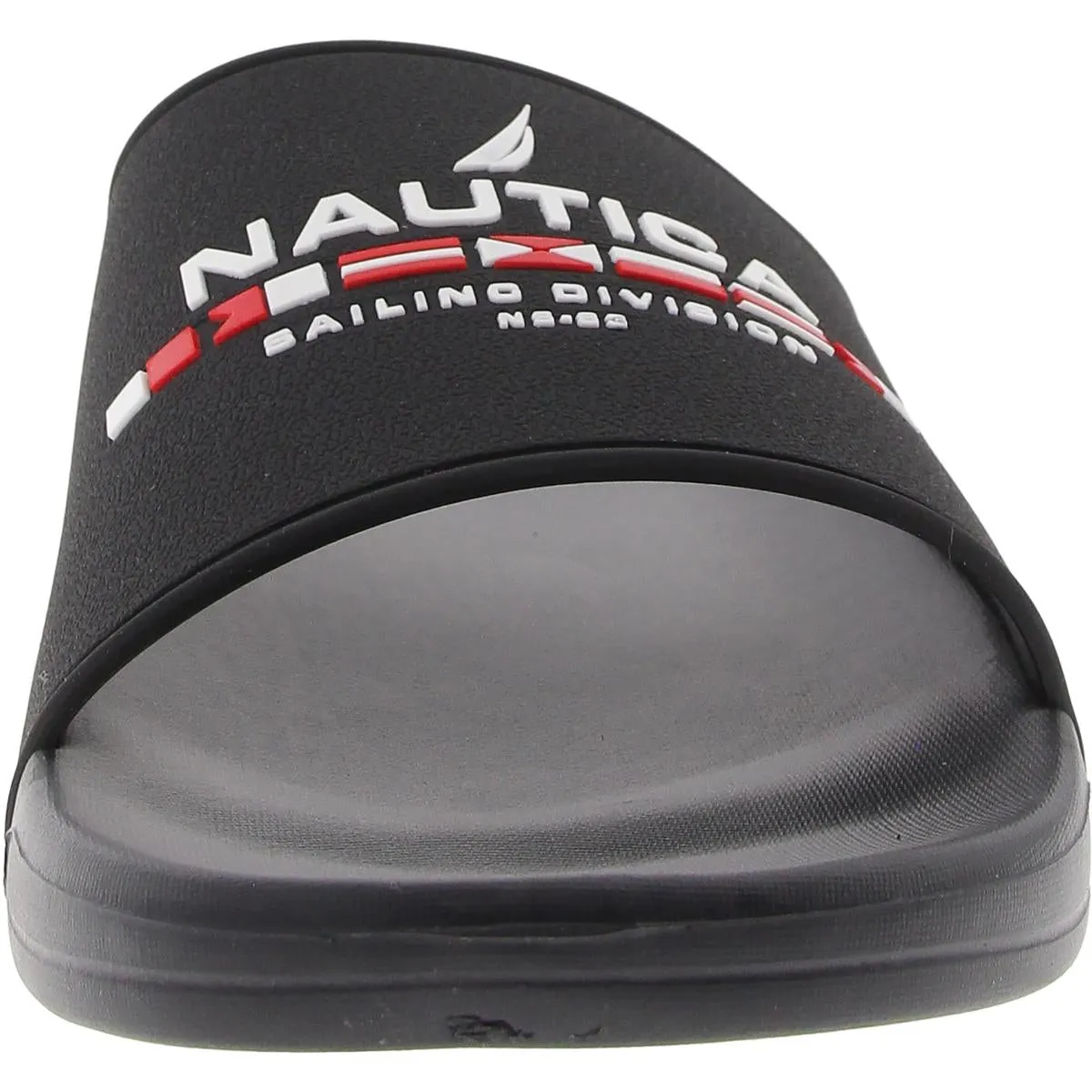 Bertran Mens Logo Rubber Slide Sandals