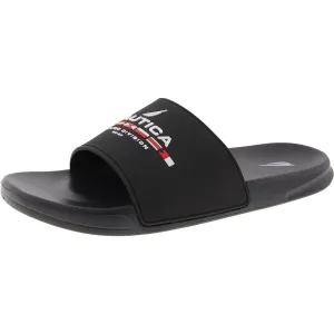 Bertran Mens Logo Rubber Slide Sandals