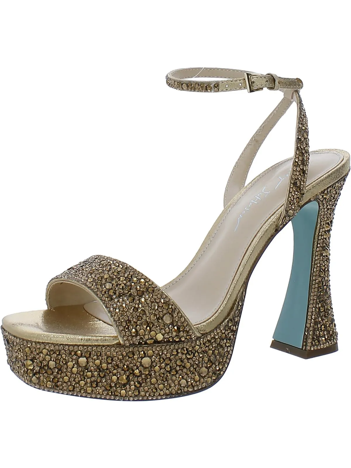 Beth Womens Rhinestone Embellished Dress Sandals