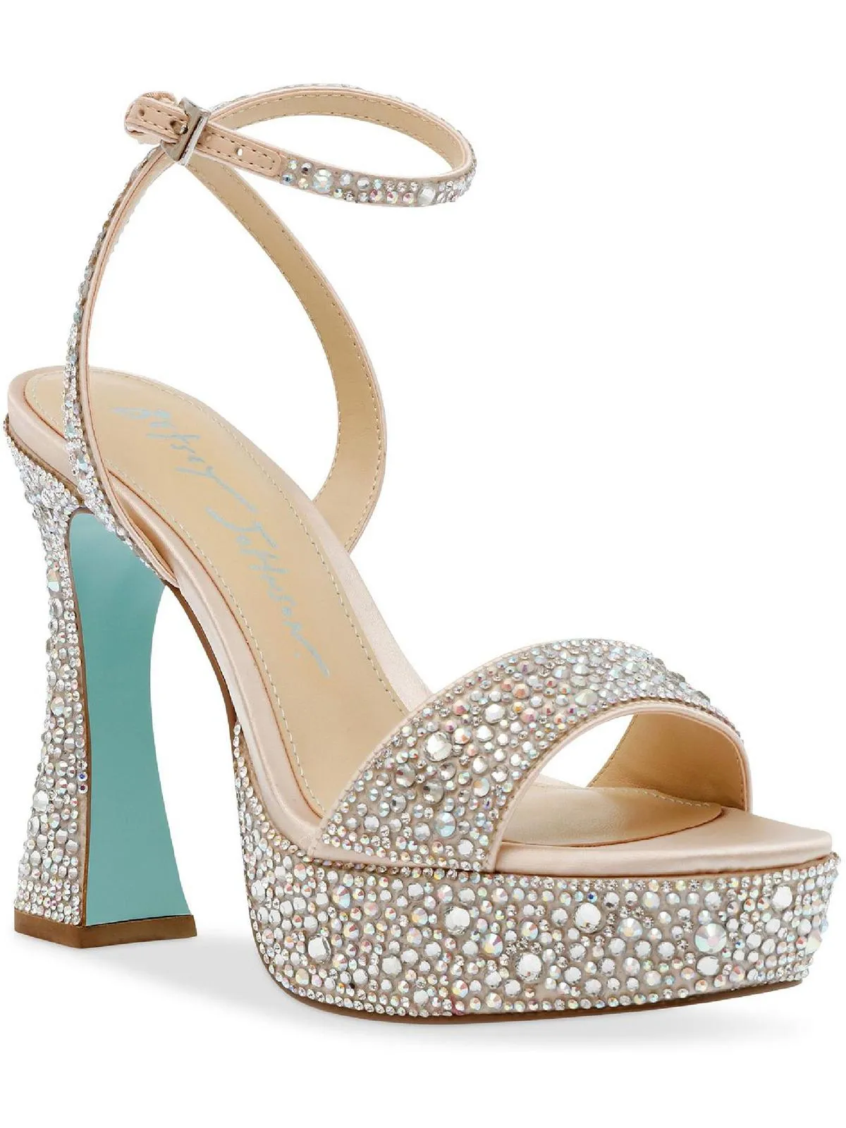 Beth Womens Rhinestone Embellished Dress Sandals