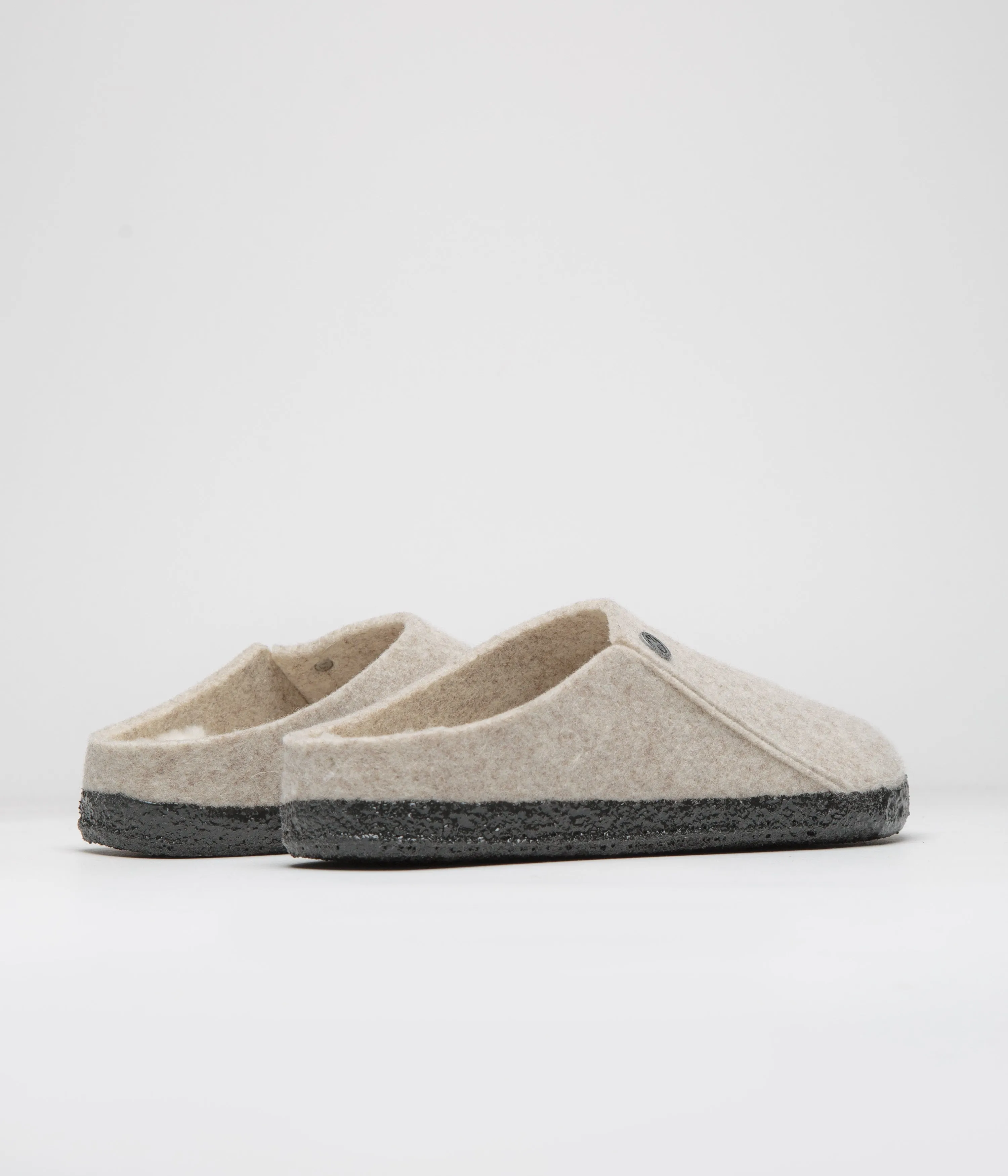 Birkenstock Zermatt Shearling Felt Slippers - Eggnog Birkenstock Shoes