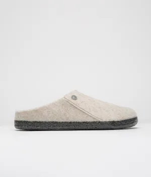 Birkenstock Zermatt Shearling Felt Slippers - Eggnog Birkenstock Shoes