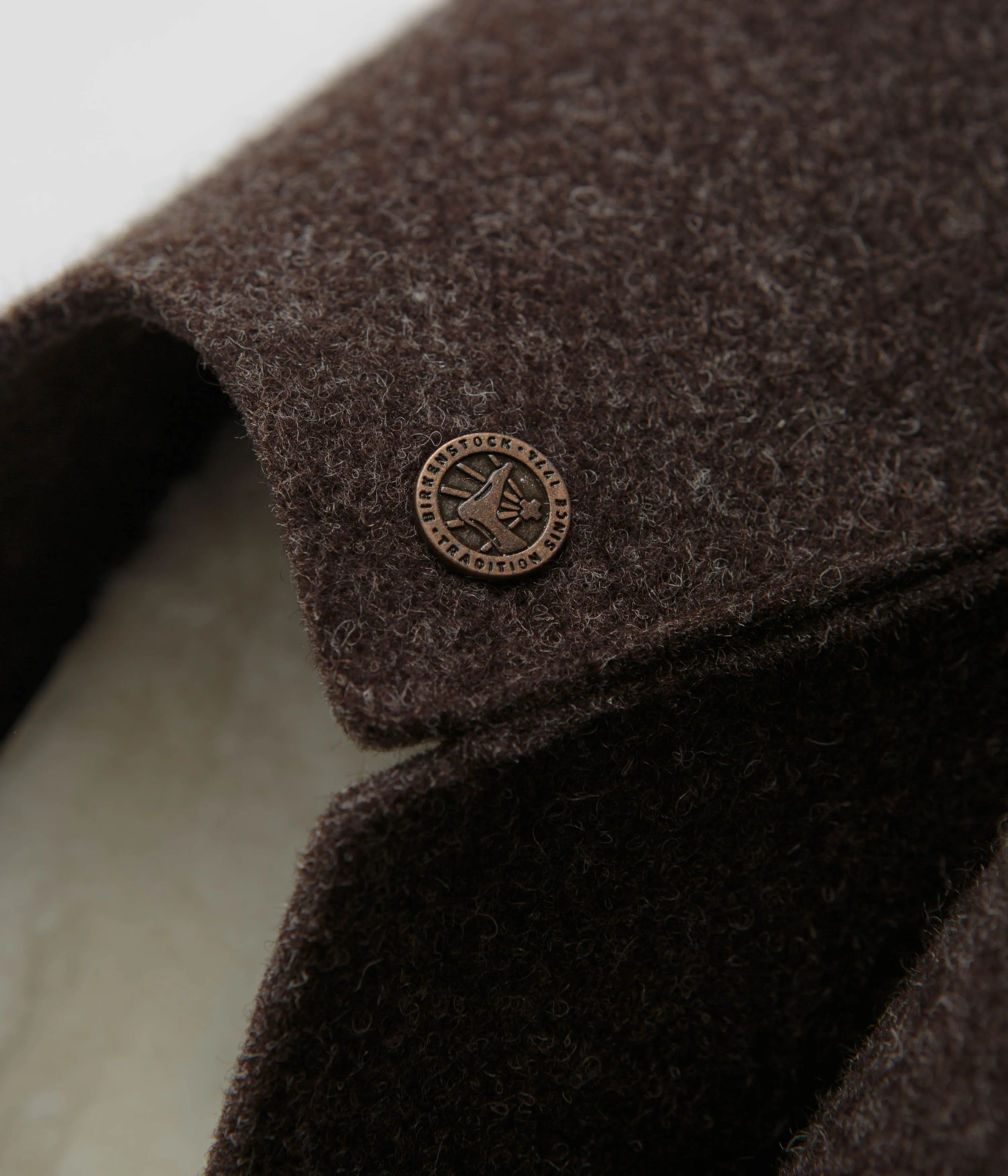 Birkenstock Zermatt Shearling Felt Slippers - Mocha Birkenstock Shoes