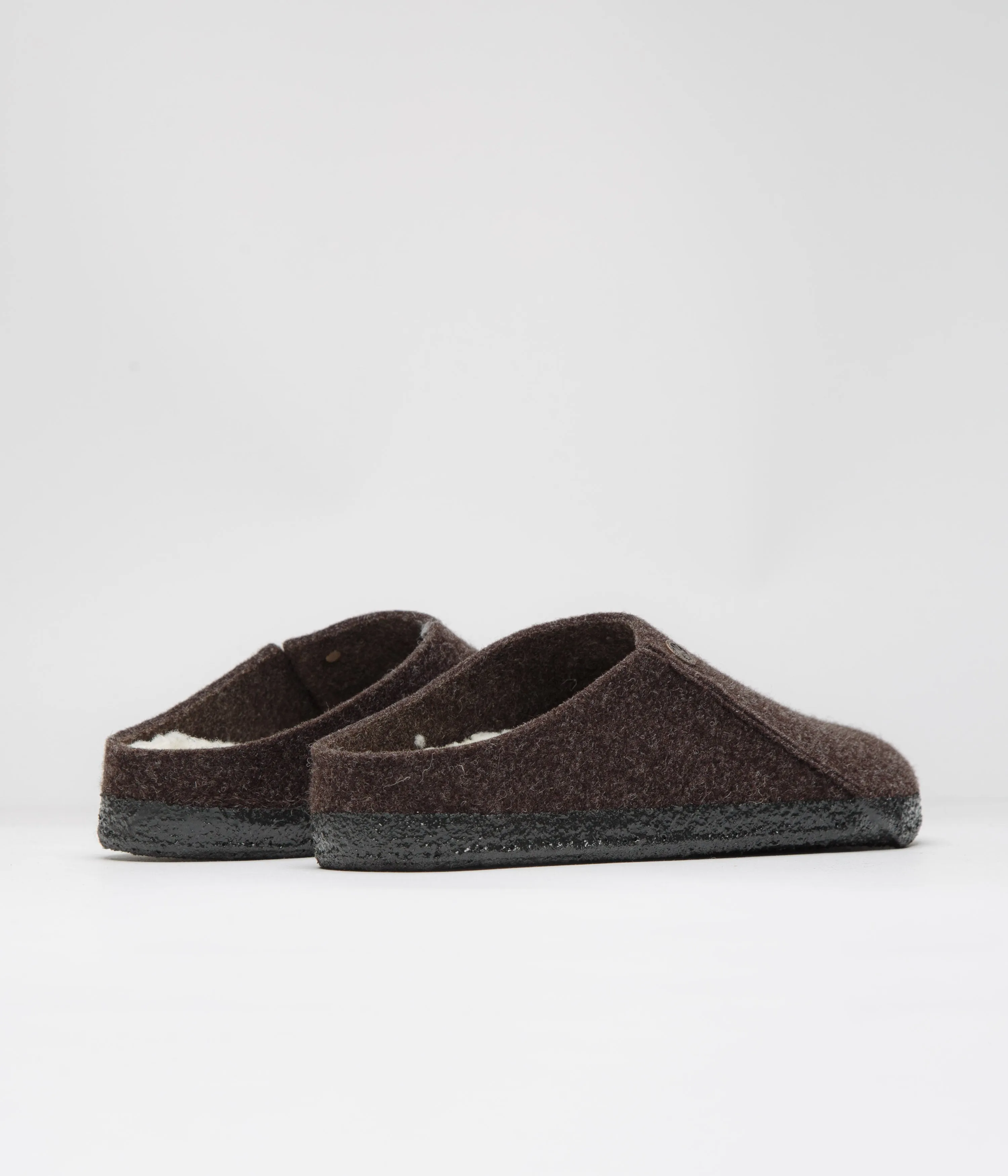 Birkenstock Zermatt Shearling Felt Slippers - Mocha Birkenstock Shoes