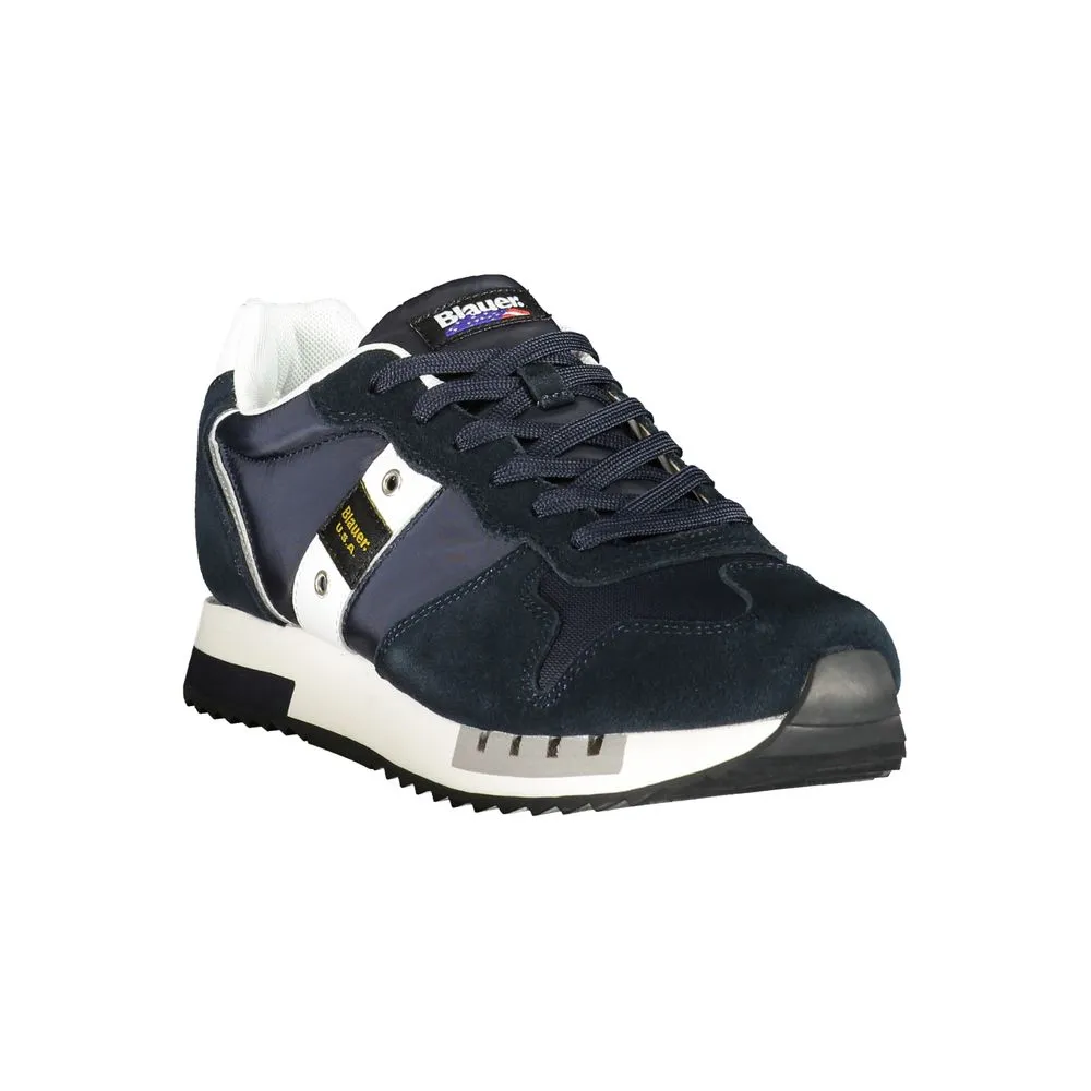 Blauer Polyester Men Men's Sneaker