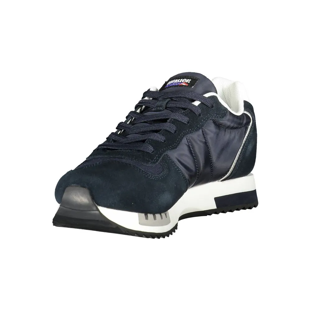 Blauer Polyester Men Men's Sneaker