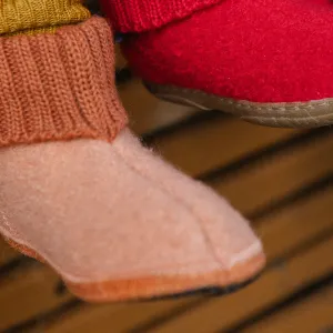 Boiled Wool Slipper Boots - Karl - Antique Rose AW24 (Kids 21-34)