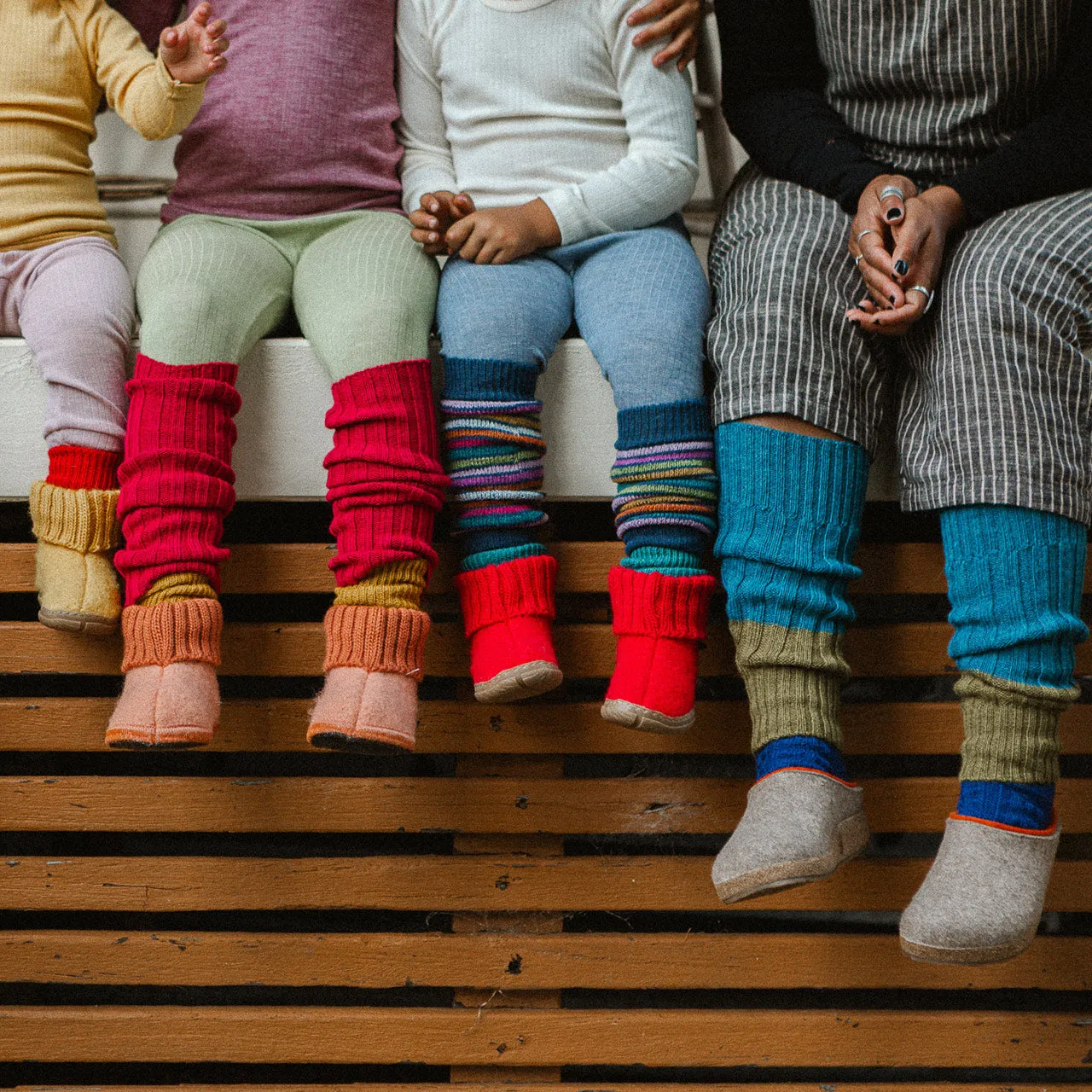 Boiled Wool Slipper Boots - Karl - Antique Rose AW24 (Kids 21-34)