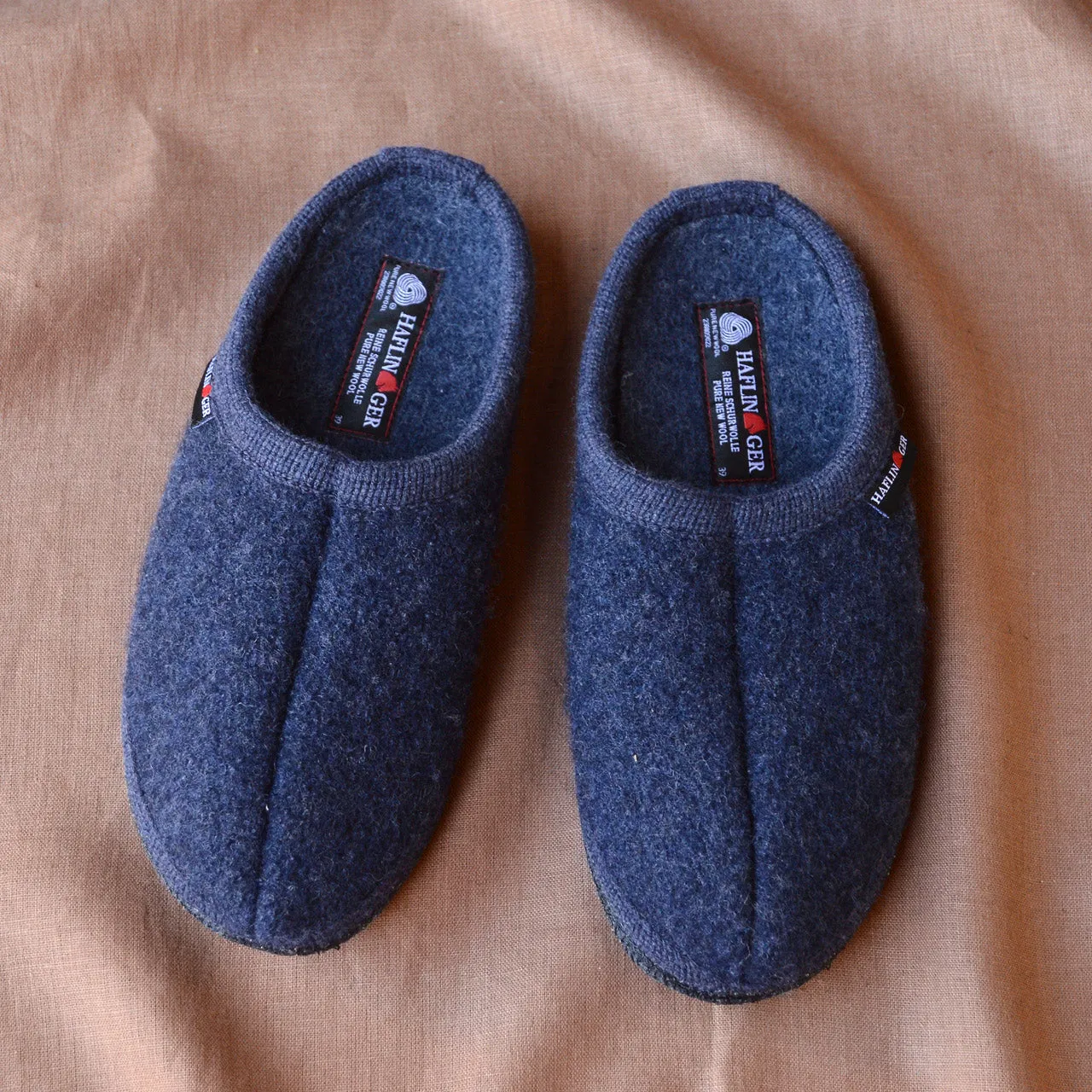 Boiled Wool Slippers - Alaska - Denim AW24 (Adults 36-48)