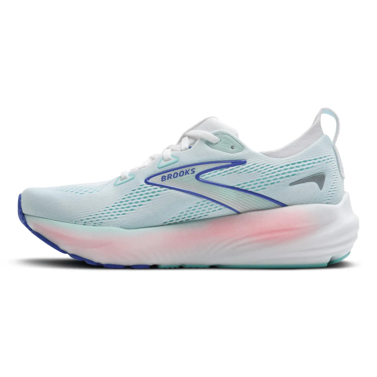 Brooks Women's Glycerine 22 White/Limpet Shell/Amparo Blue