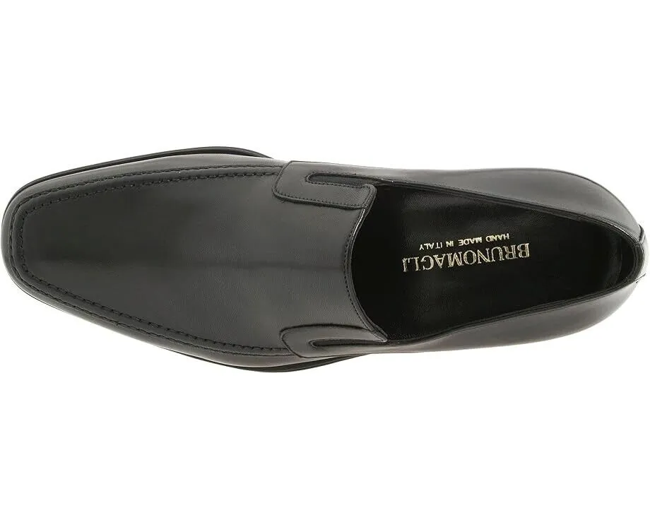 Bruno Magli Raging Loafers Men's US 14 Black Leather Slip On Dress Shoes ZPO2126