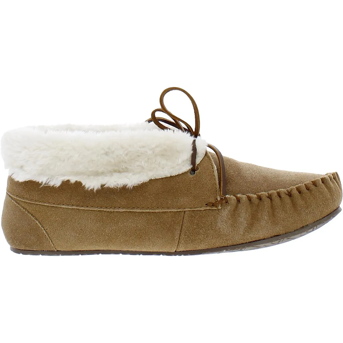 Cabin Womens Suede Loungewear Bootie Slippers