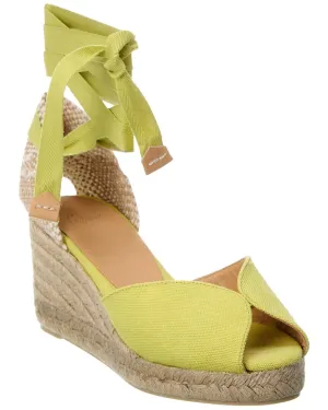 Casta?er Blina Canvas Wedge Sandal