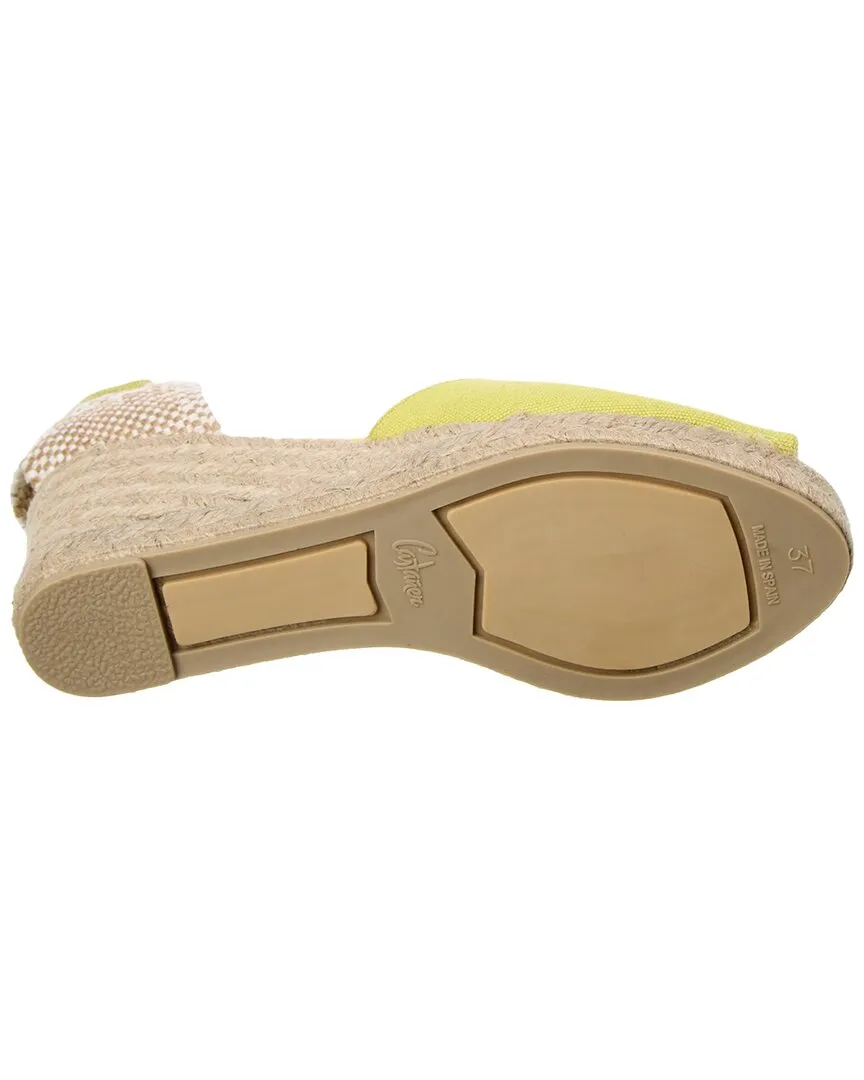 Casta?er Blina Canvas Wedge Sandal