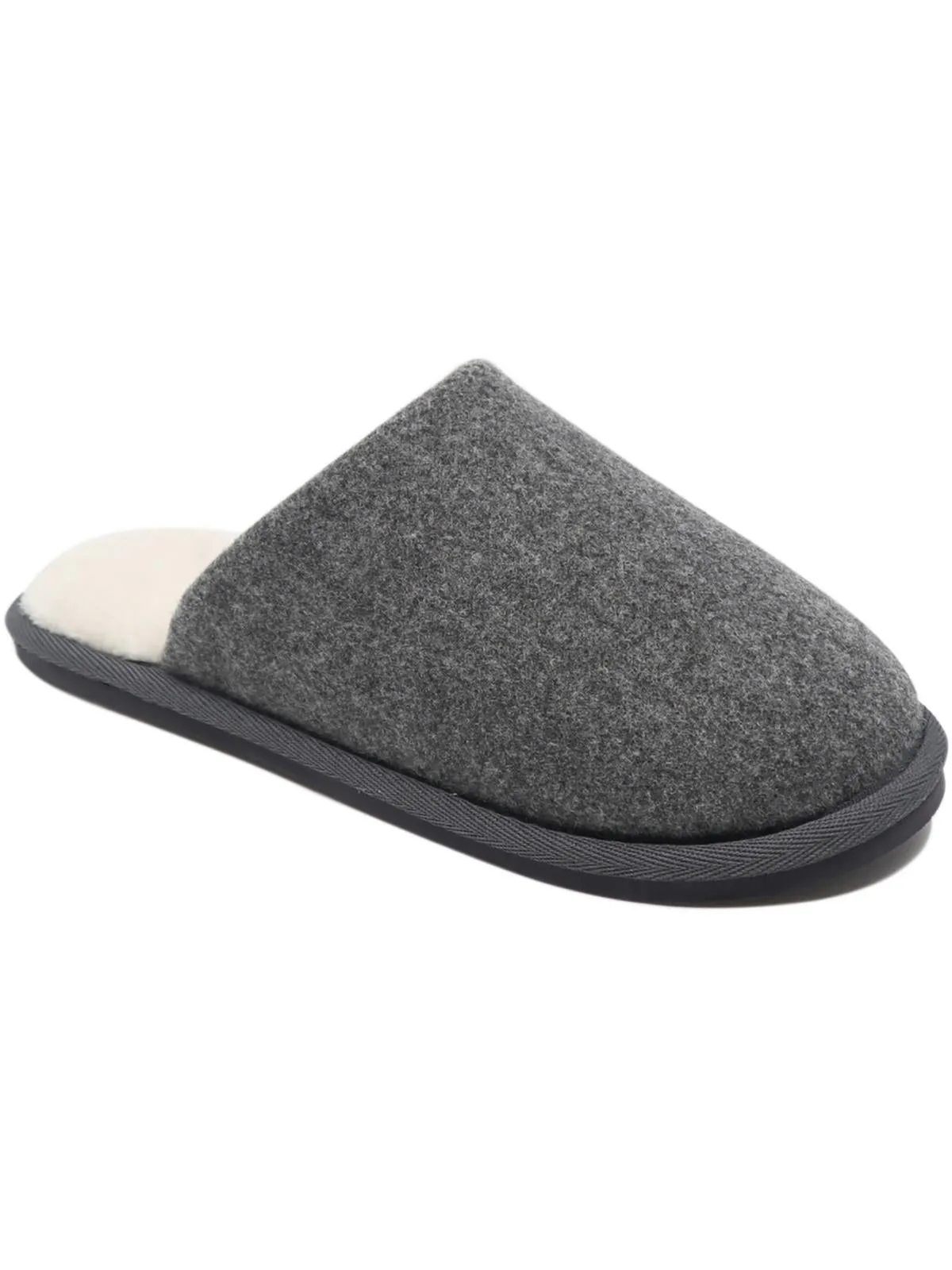 Cecil Womens Faux Fur Wool Blend Slide Slippers