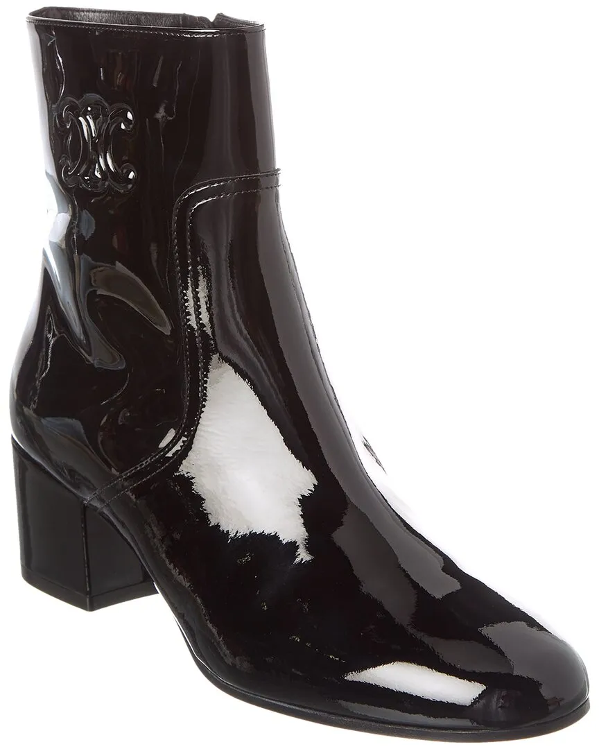 CELINE Triomphe Zipped Patent Boot