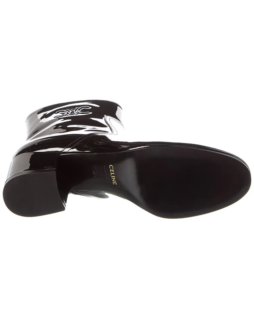 CELINE Triomphe Zipped Patent Boot