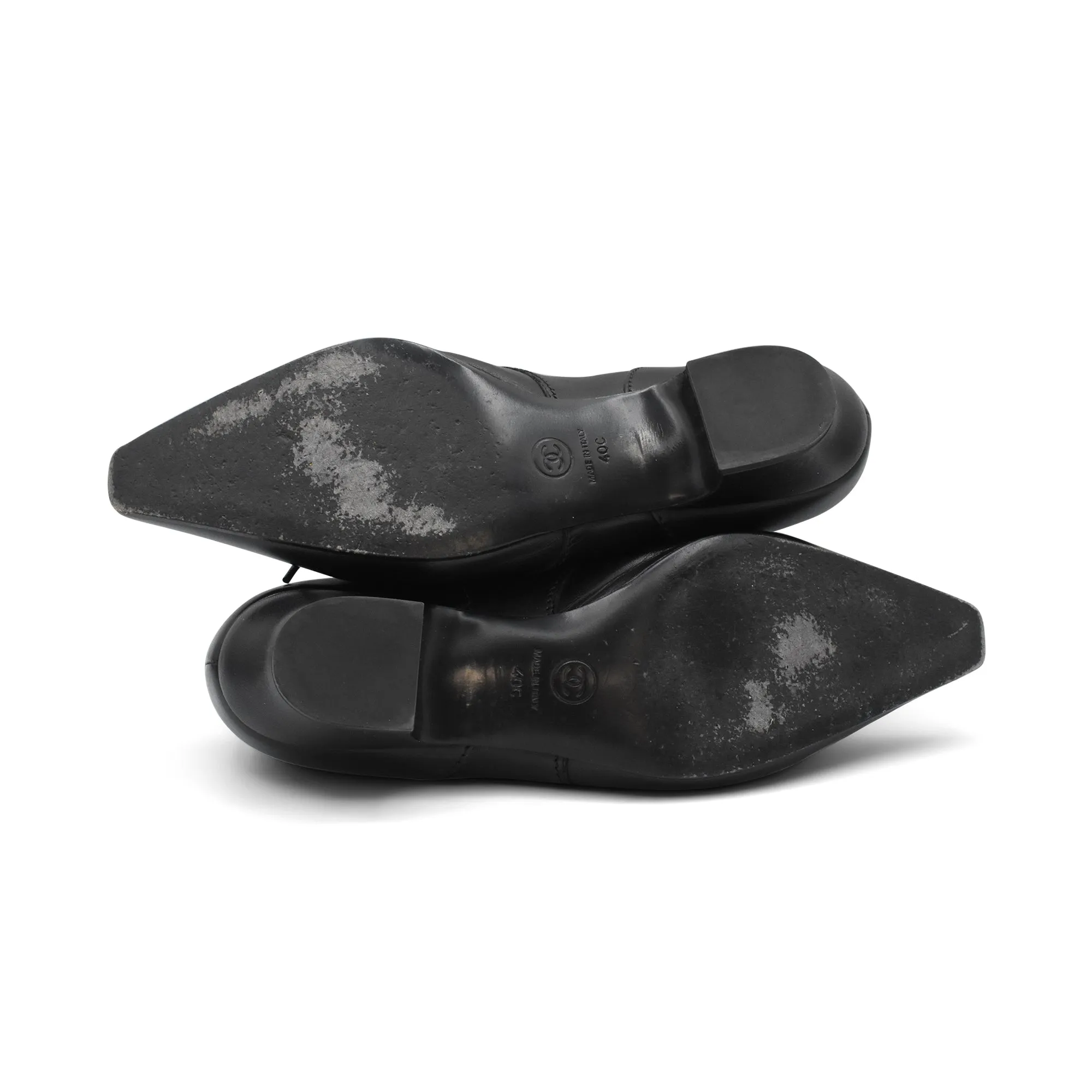 Chanel Heeled Derby Shoes - Women's 40
