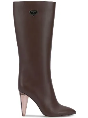Charlotte Womens Faux leather Side Zip Knee-High Boots