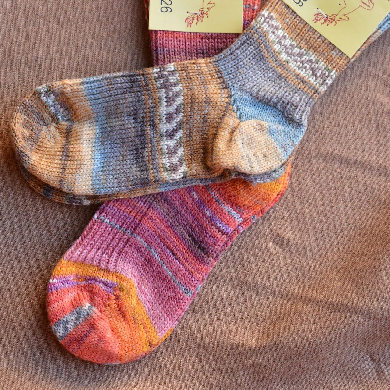 Child's Chunky Organic Wool Socks - Multi