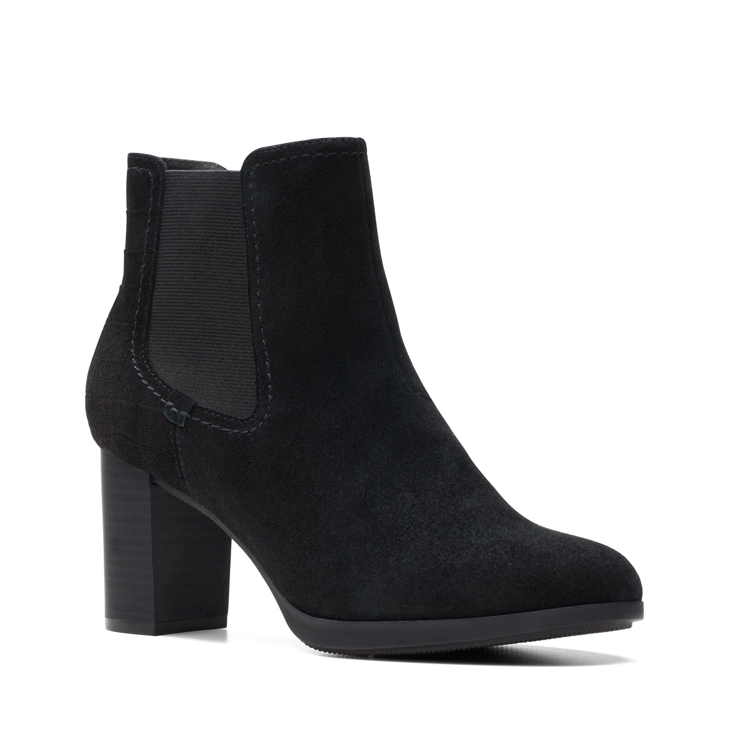 Clarks Bayla Rose in Black Suede