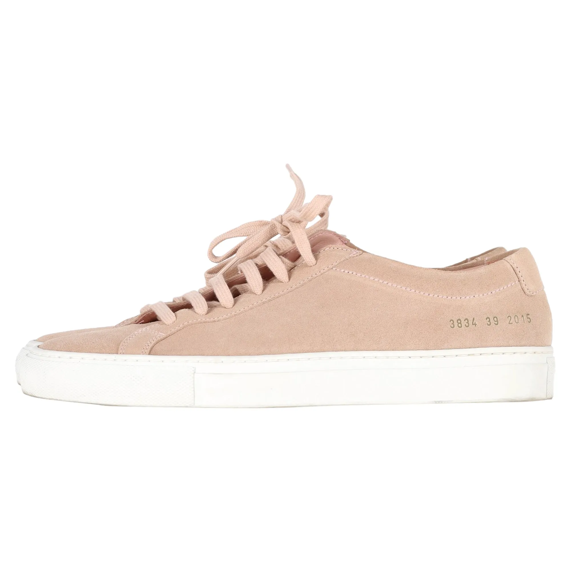 Common Projects Achille Low-Top Sneakers in Pink Calf Suede