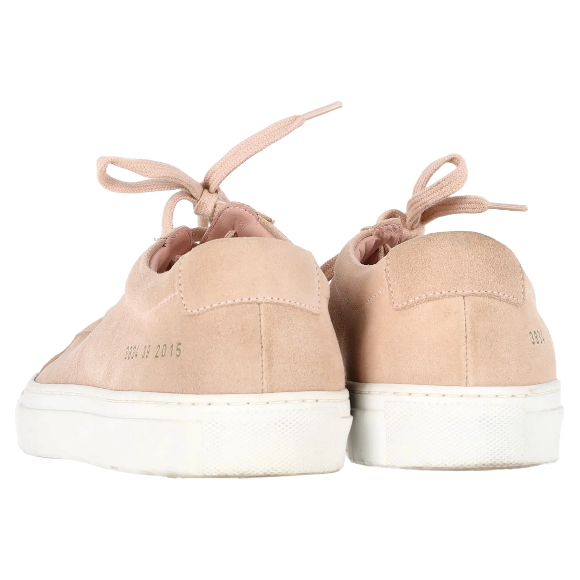 Common Projects Achille Low-Top Sneakers in Pink Calf Suede