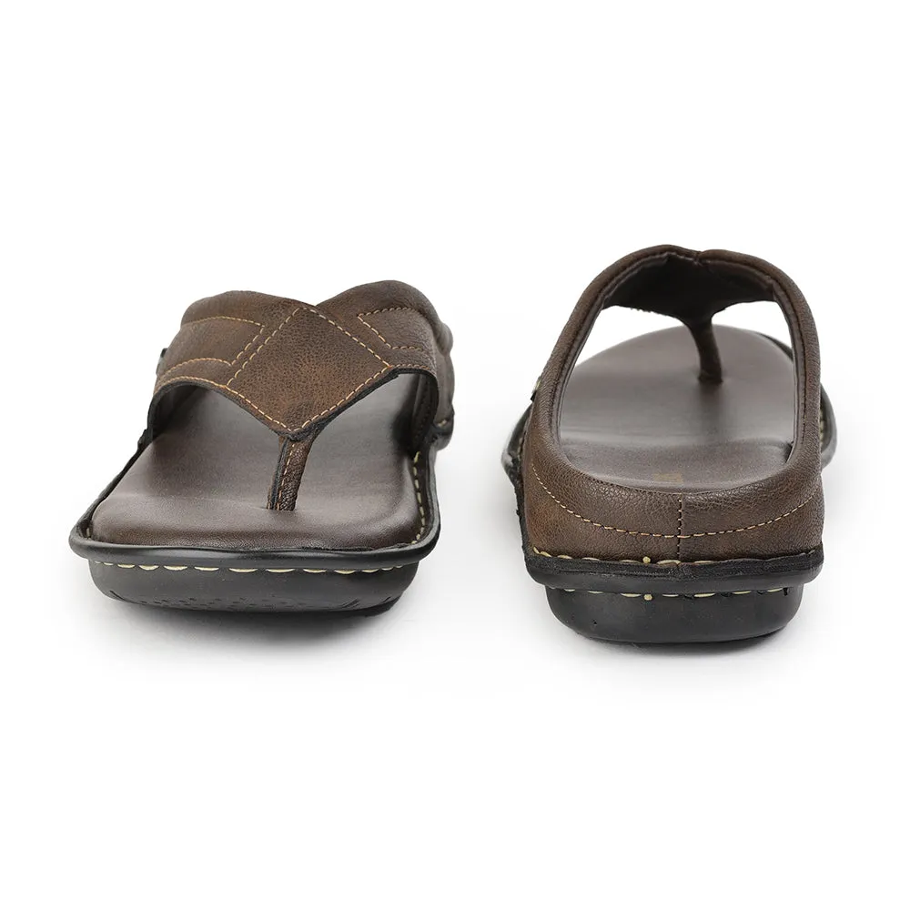 Coolers Brown Casual Slippers For Men AVN-08 By Liberty