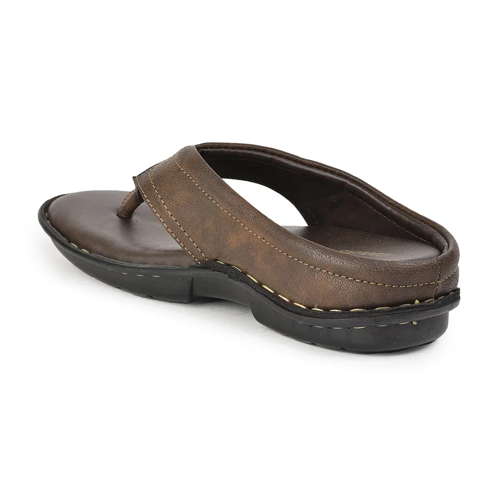 Coolers Brown Casual Slippers For Men AVN-08 By Liberty