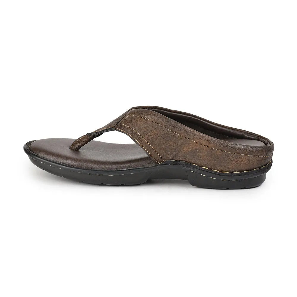 Coolers Brown Casual Slippers For Men AVN-08 By Liberty