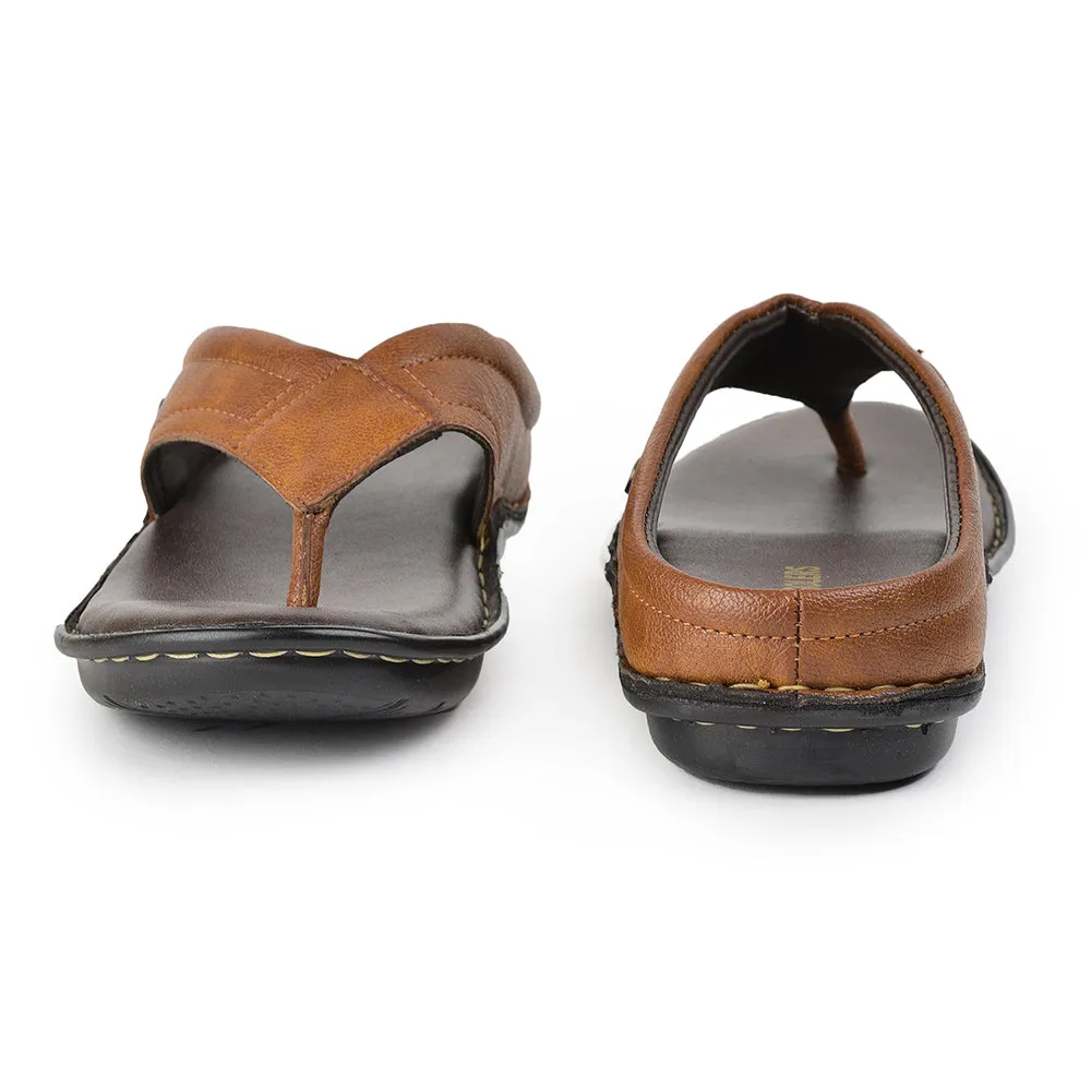 Coolers Tan Casual Slippers For Men AVN-08 By Liberty