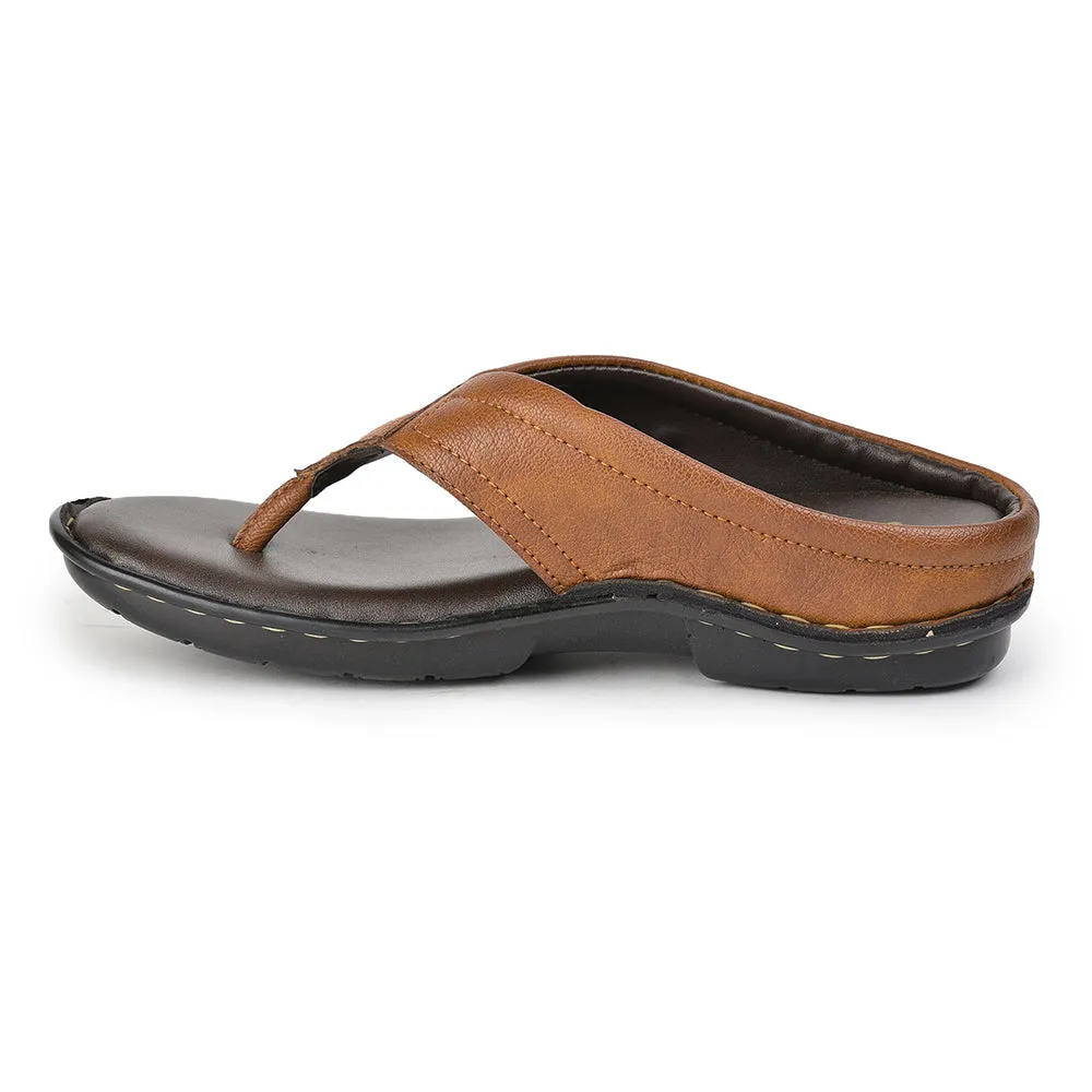 Coolers Tan Casual Slippers For Men AVN-08 By Liberty