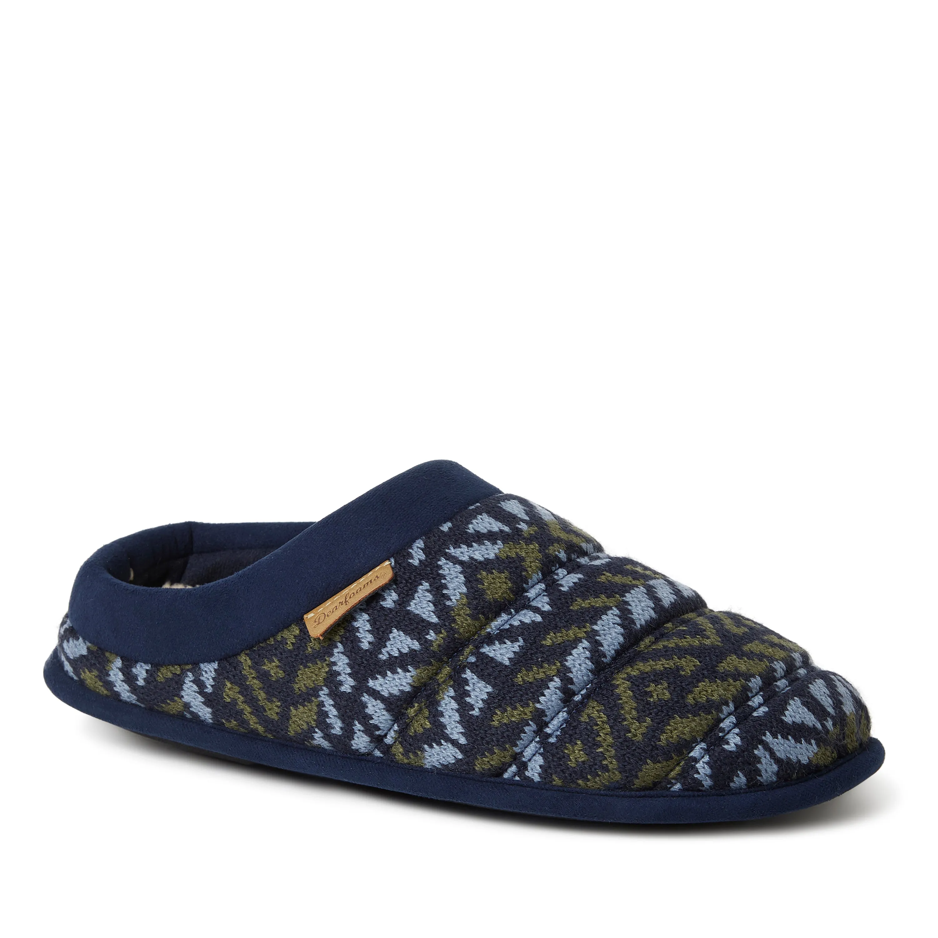 Dearfoams Men's Asher Knit Clog Slipper