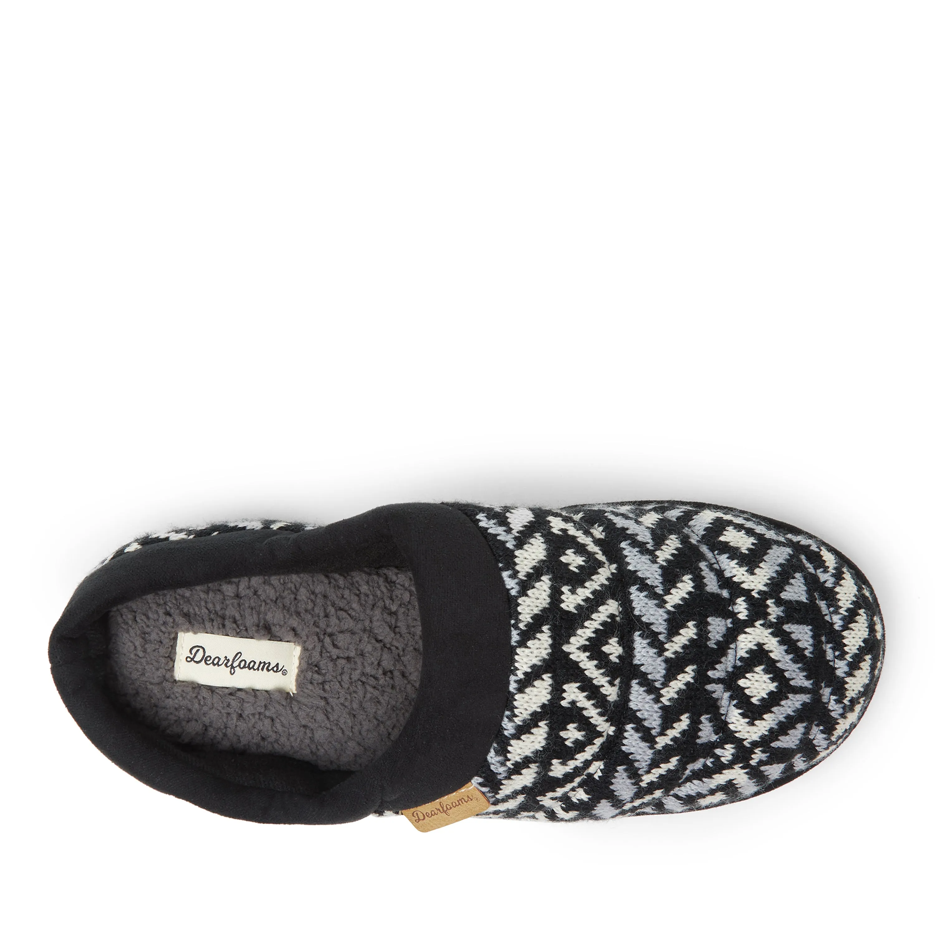 Dearfoams Men's Asher Knit Clog Slipper