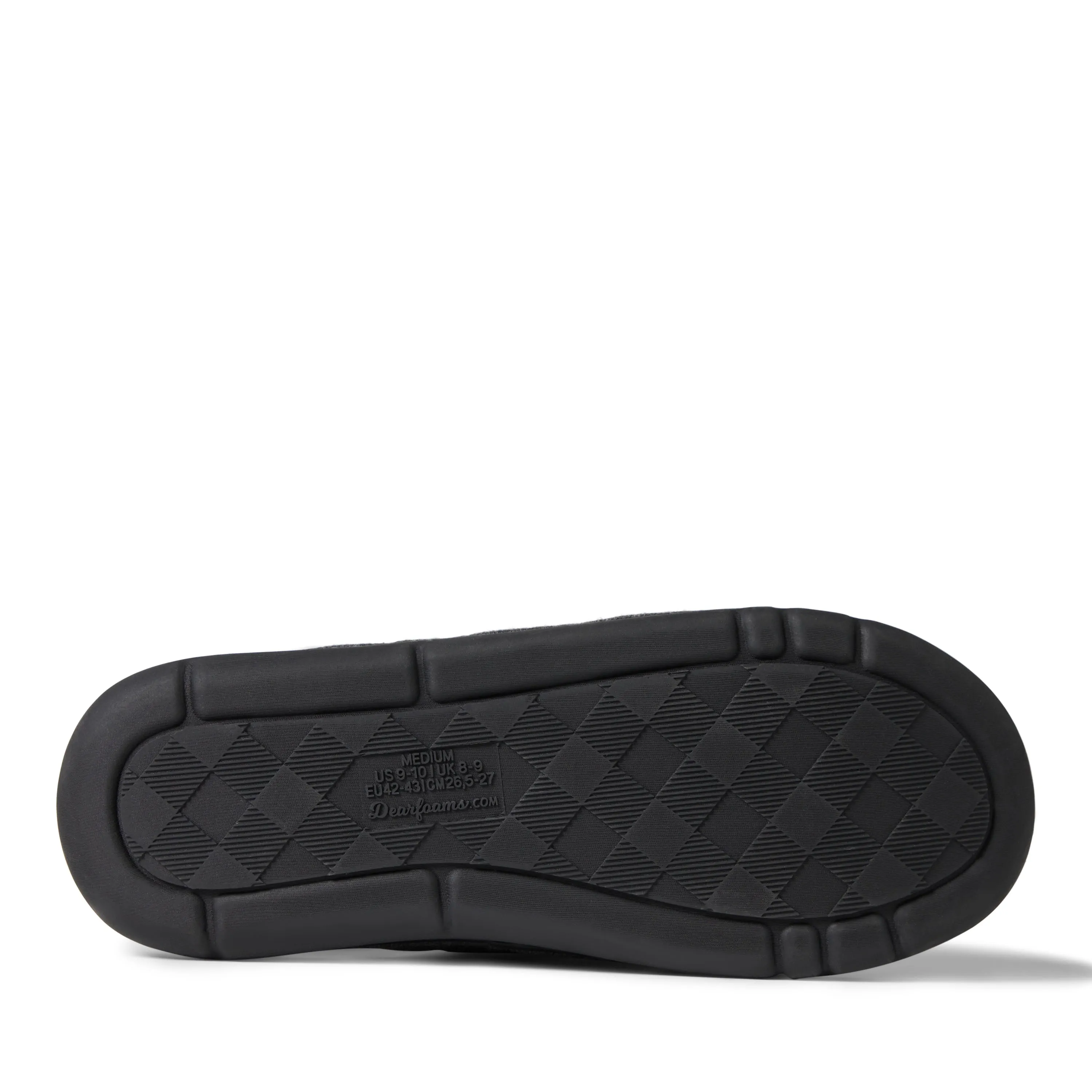 Dearfoams Mens Austin Quilted Sweatshirt Scuff