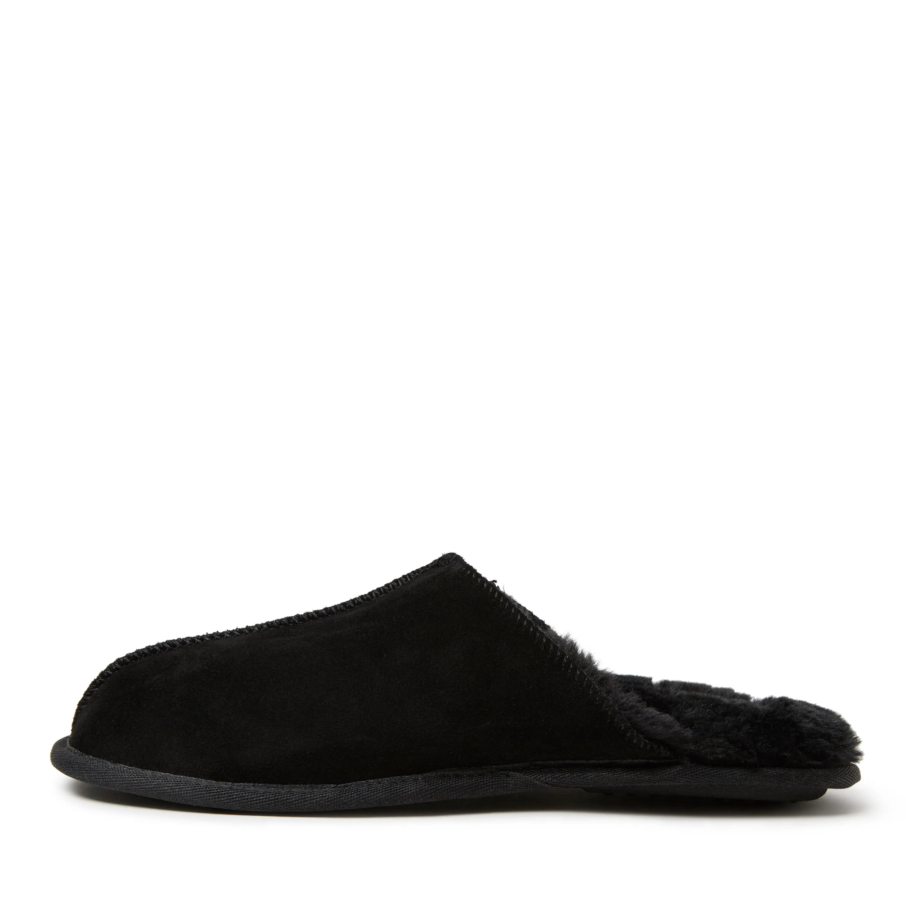 Dearfoams Men's Bradford Genuine Suede Closed Toe Scuff