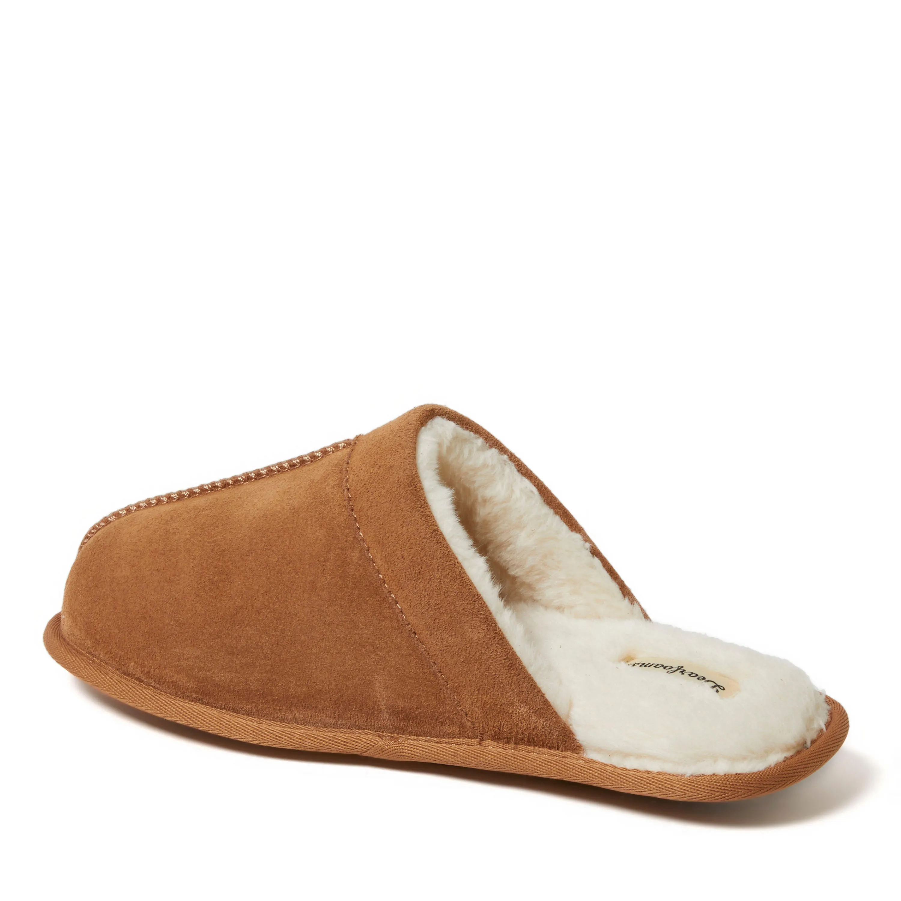 Dearfoams Men's Kirk Genuine Suede Scuff House Slipper