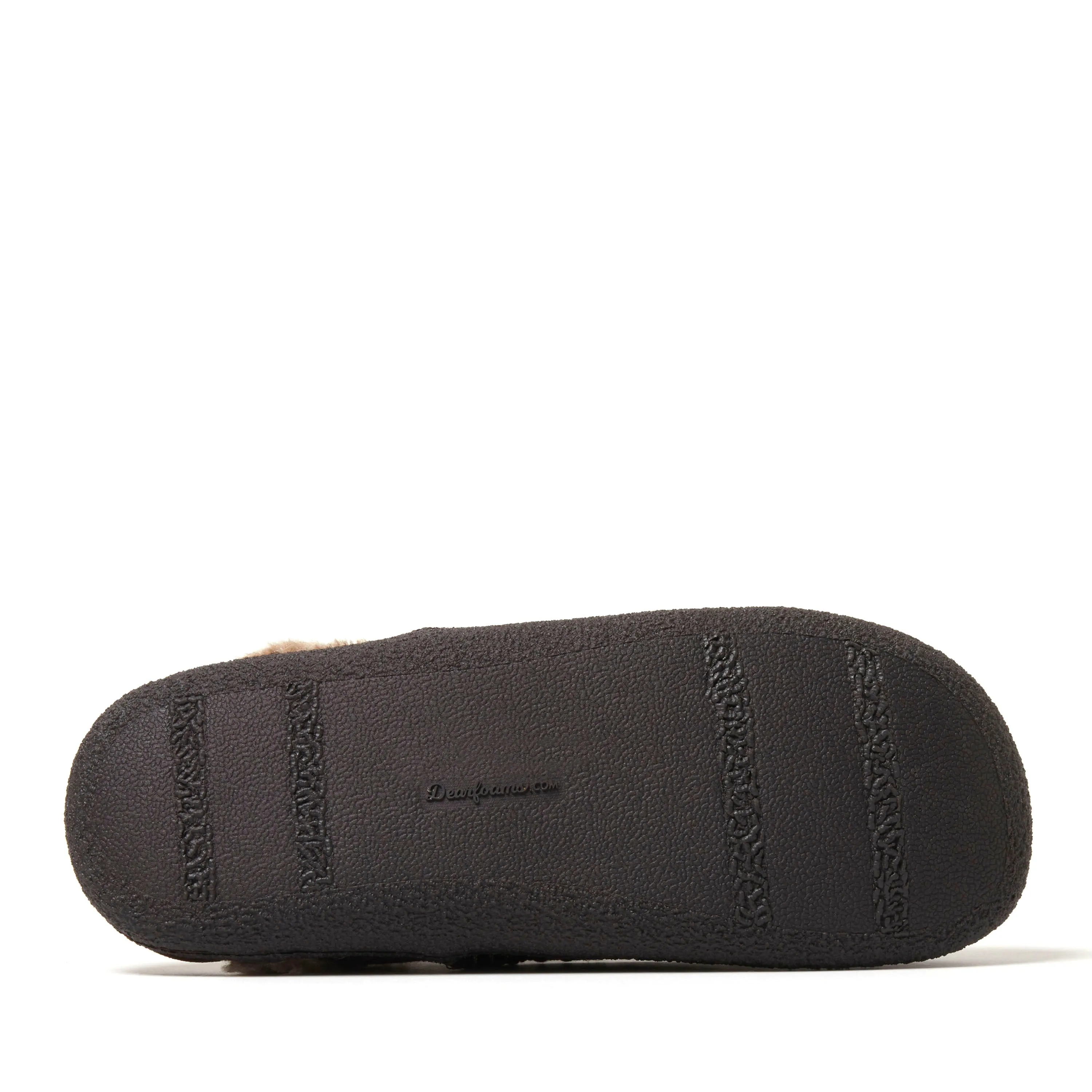 Dearfoams Men's Matthew Moccasin Toe Scuff Slipper