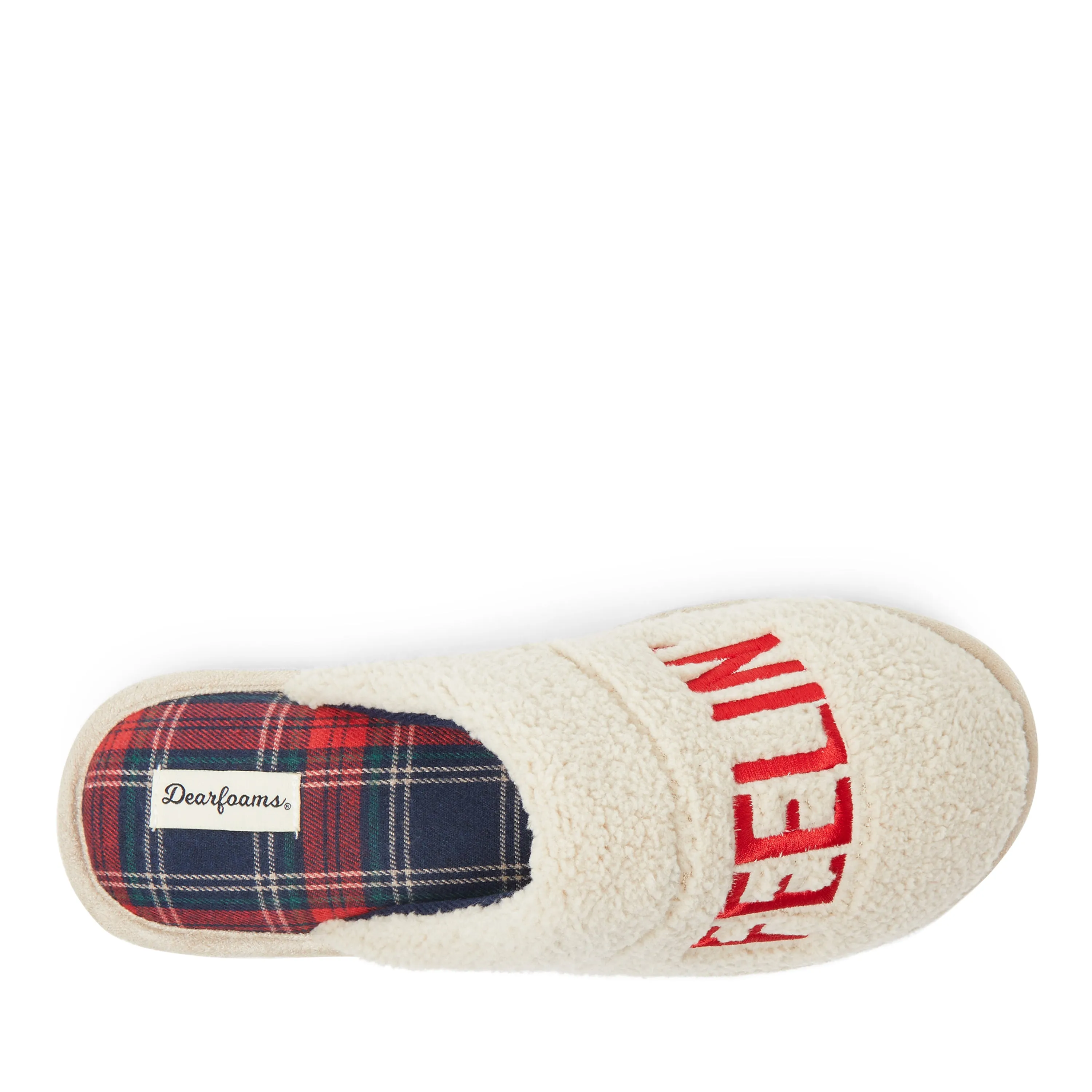 Dearfoams Mens Tyler Holiday Scuff